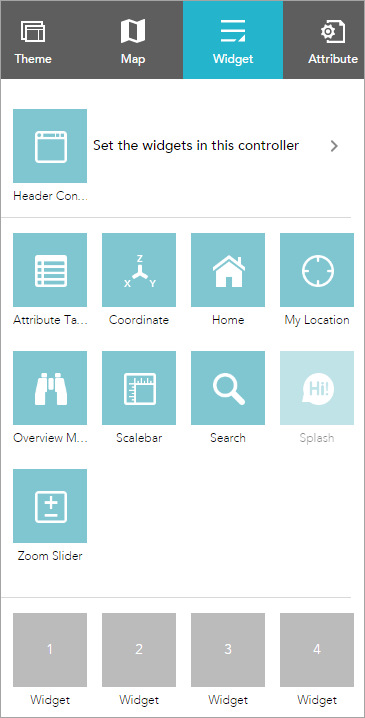 Widget tab Widget tab